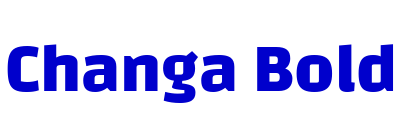 Changa Bold フォント